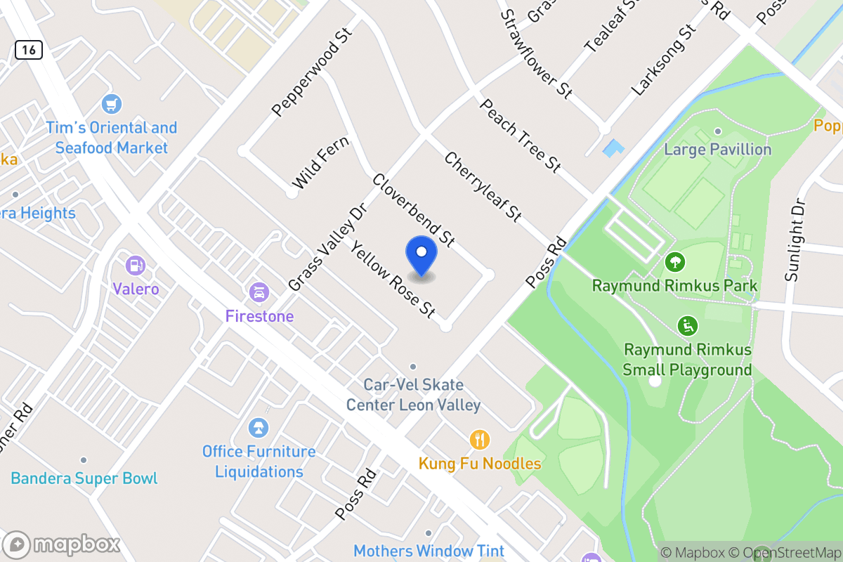 Map of 6711  Yellow Rose St