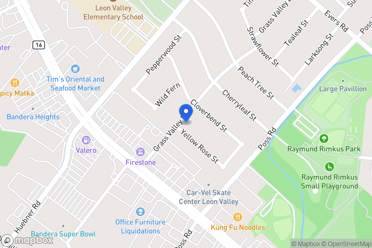 Map of 6731  Yellow Rose St