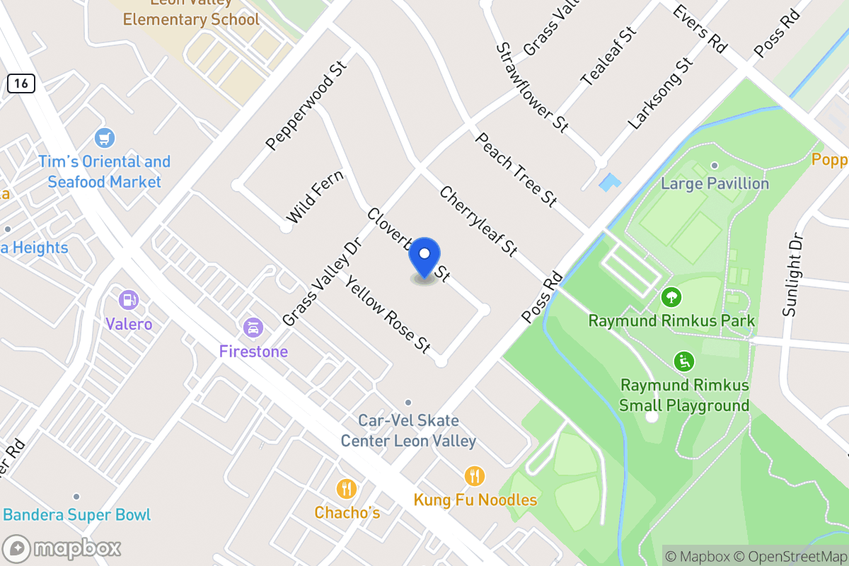 Map of 6614  Cloverbend St