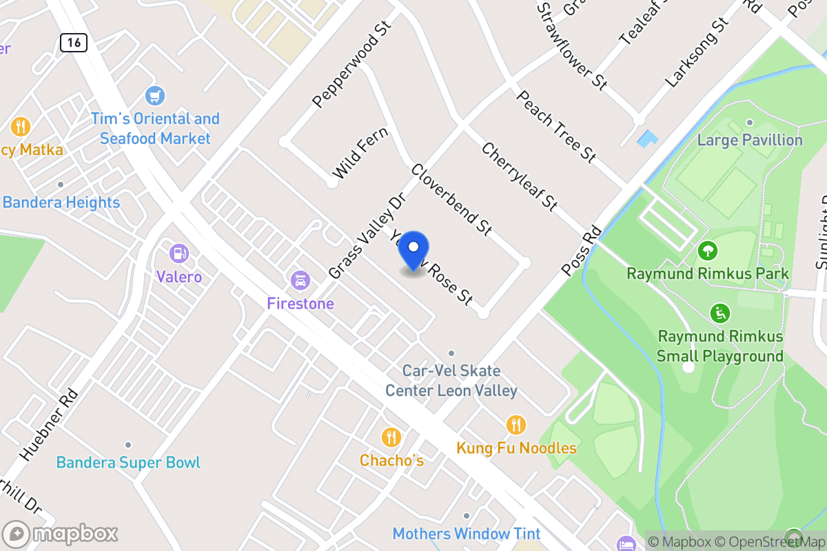 Map of 6718  Yellow Rose St