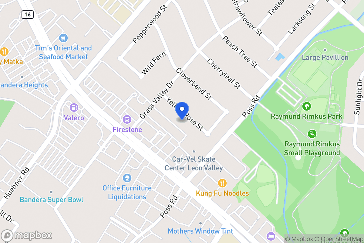 Map of 6714  Yellow Rose St