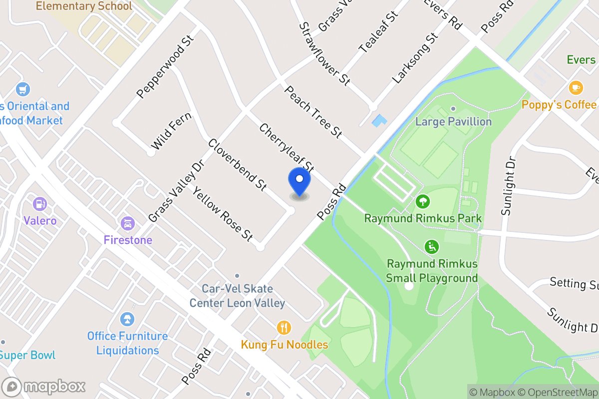 Map of 6601  Cloverbend St