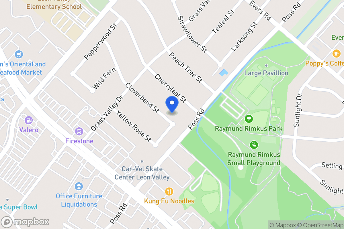 Map of 6603  Cloverbend St