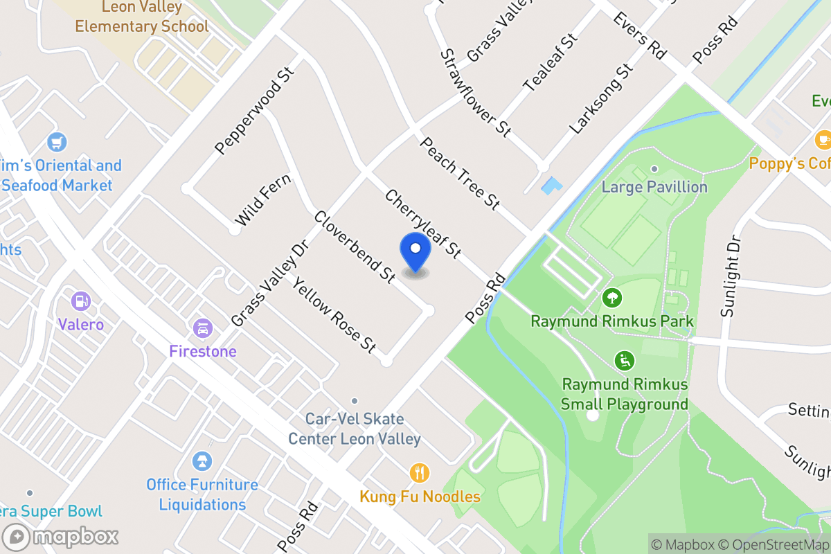 Map of 6607  Cloverbend St