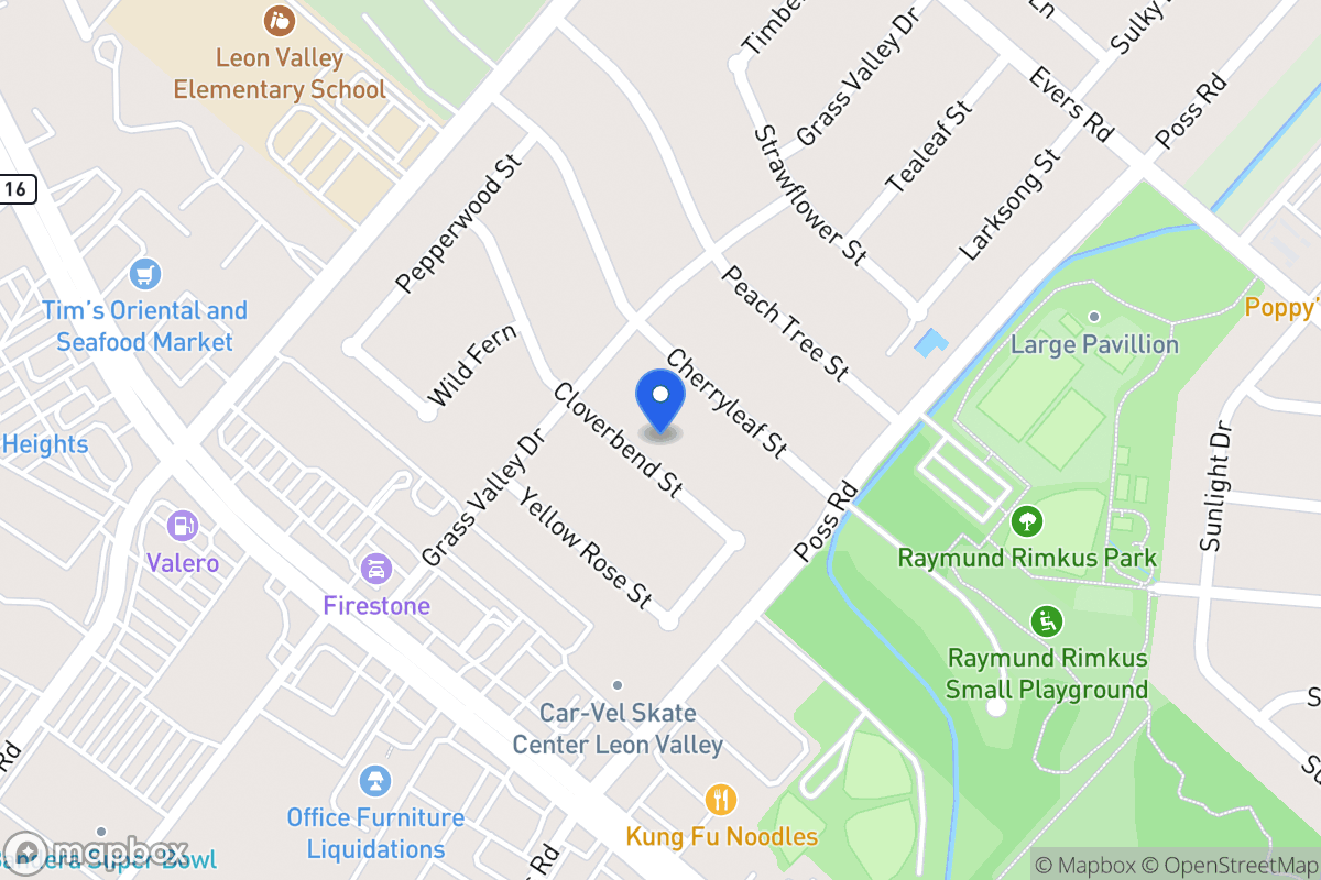 Map of 6619  Cloverbend St