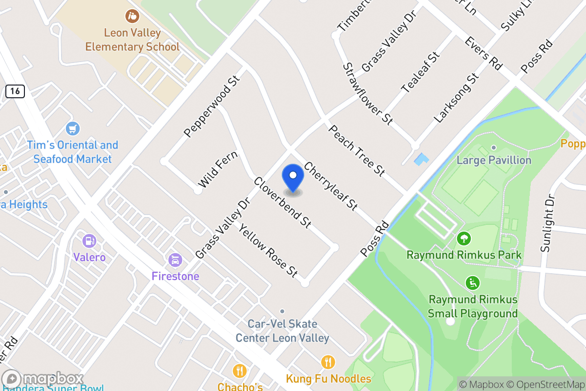 Map of 6623  Cloverbend St