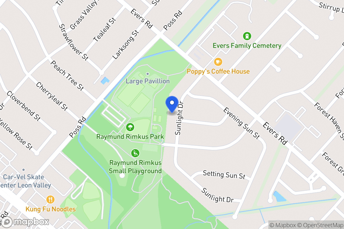Map of 6923  Sunlight Dr