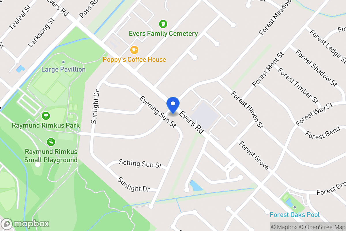 Map of 6931  Evening Sun St