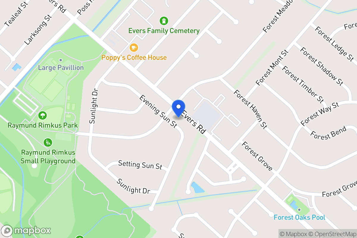 Map of 6927  Evening Sun St