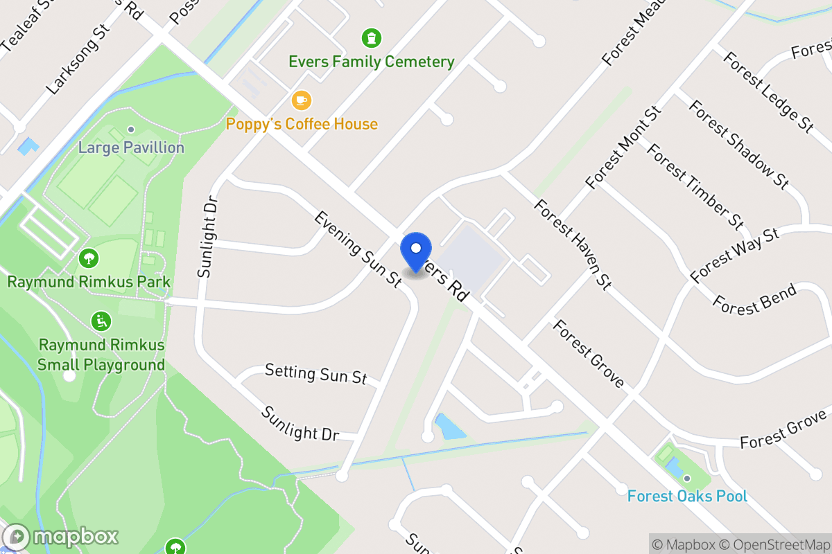 Map of 6923  Evening Sun St