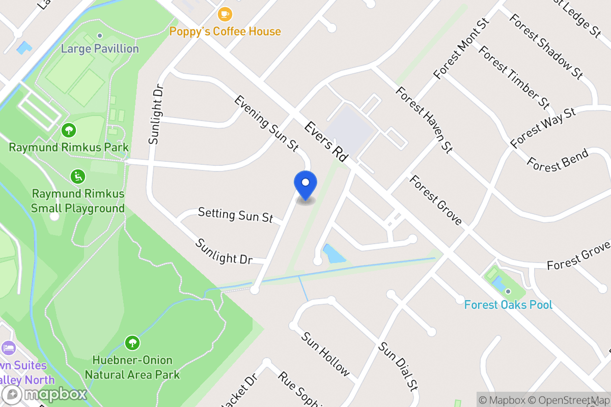 Map of 6811  Evening Sun St