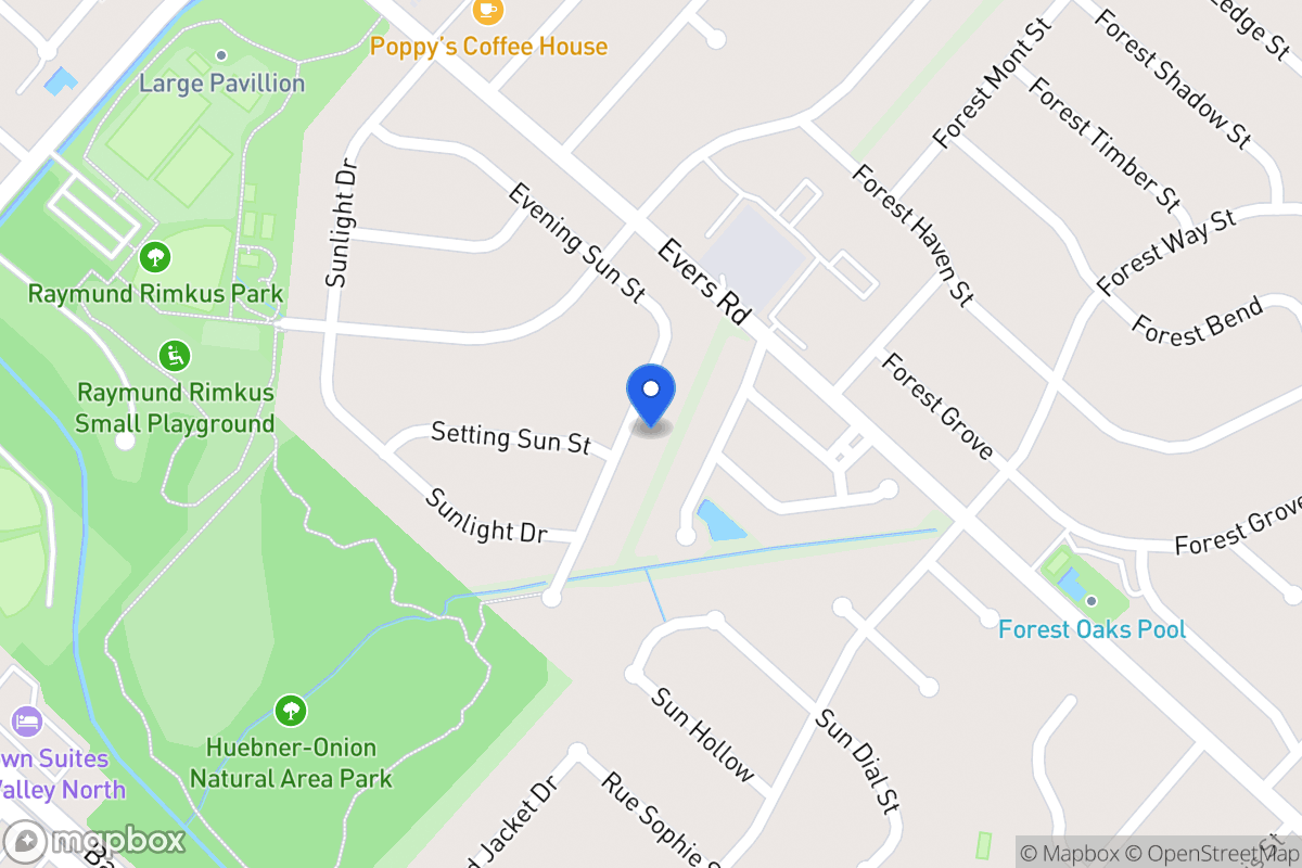 Map of 6807  Evening Sun St