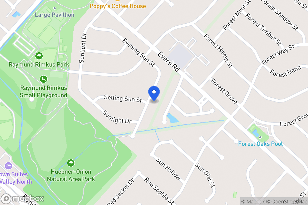 Map of 6803  Evening Sun St