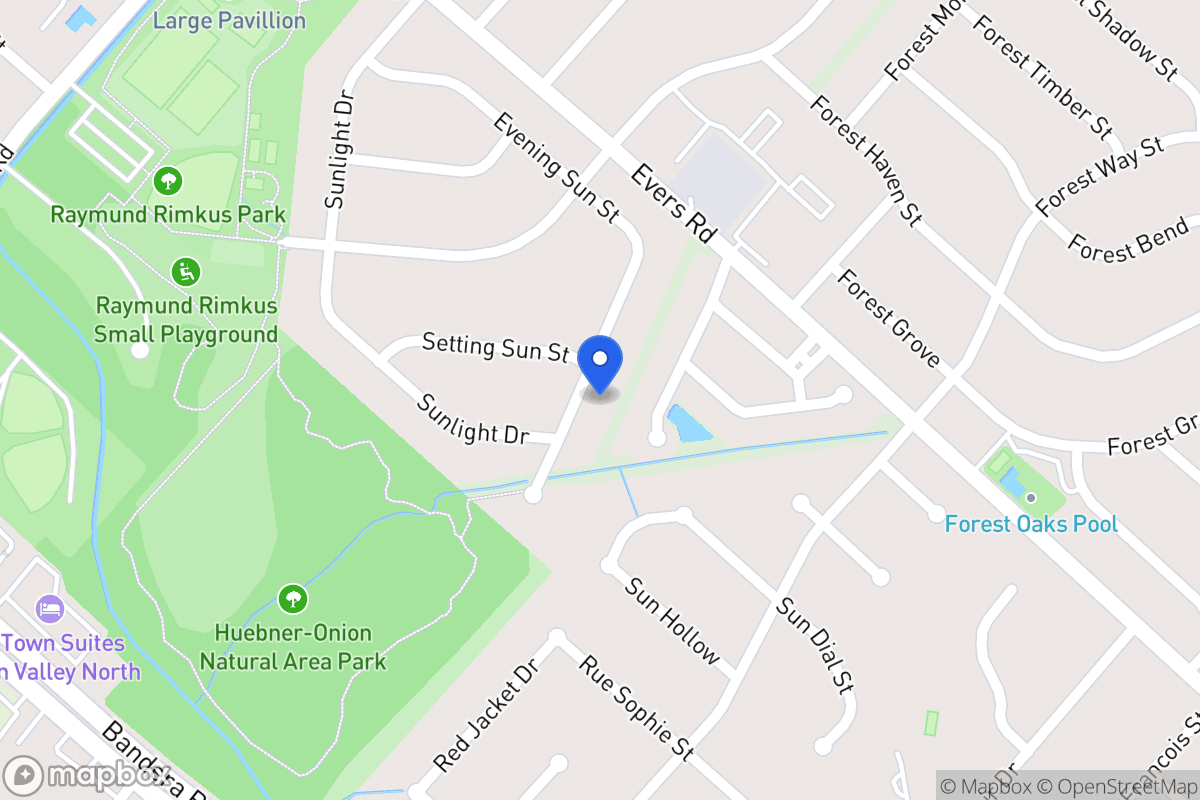 Map of 6731  Evening Sun St