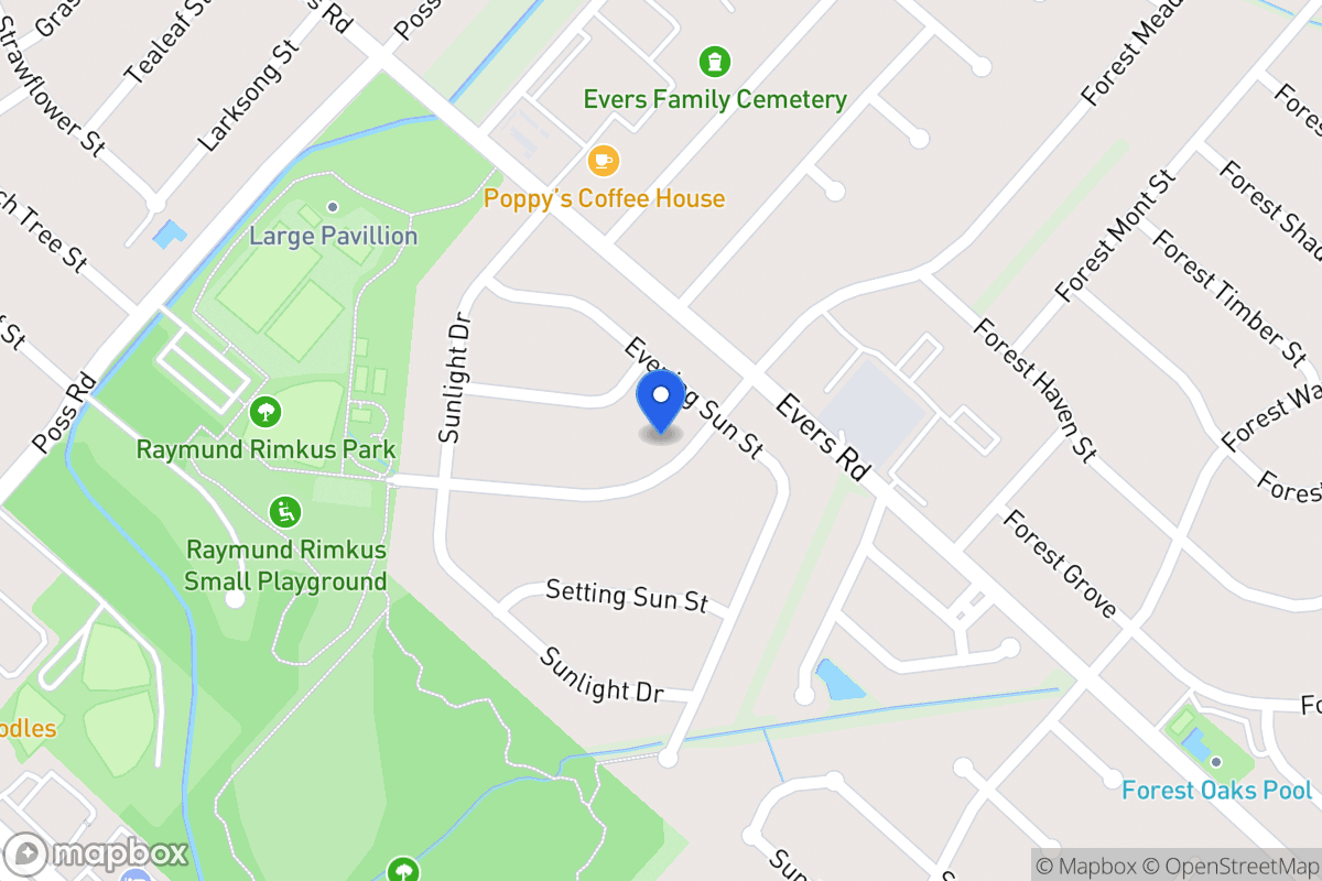 Map of 6839  Forest Meadow St