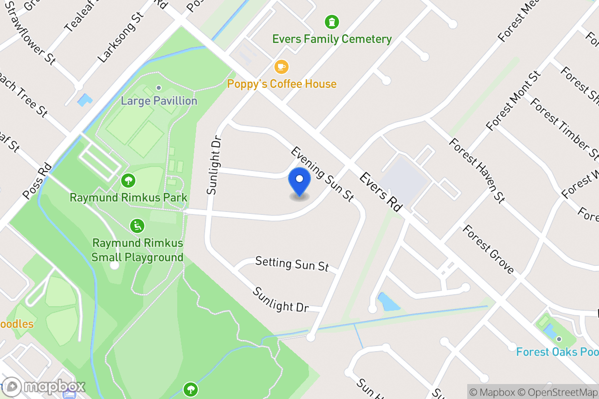 Map of 6835  Forest Meadow St