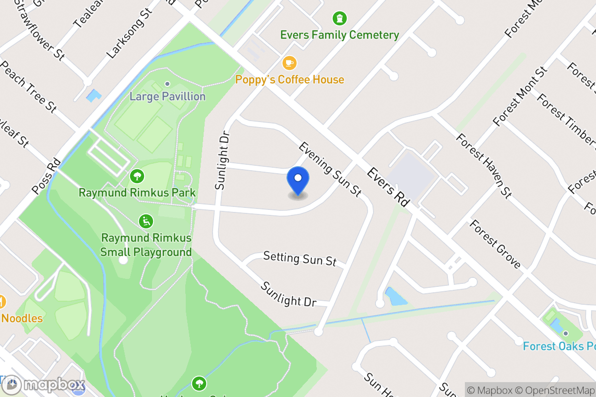 Map of 6831  Forest Meadow St