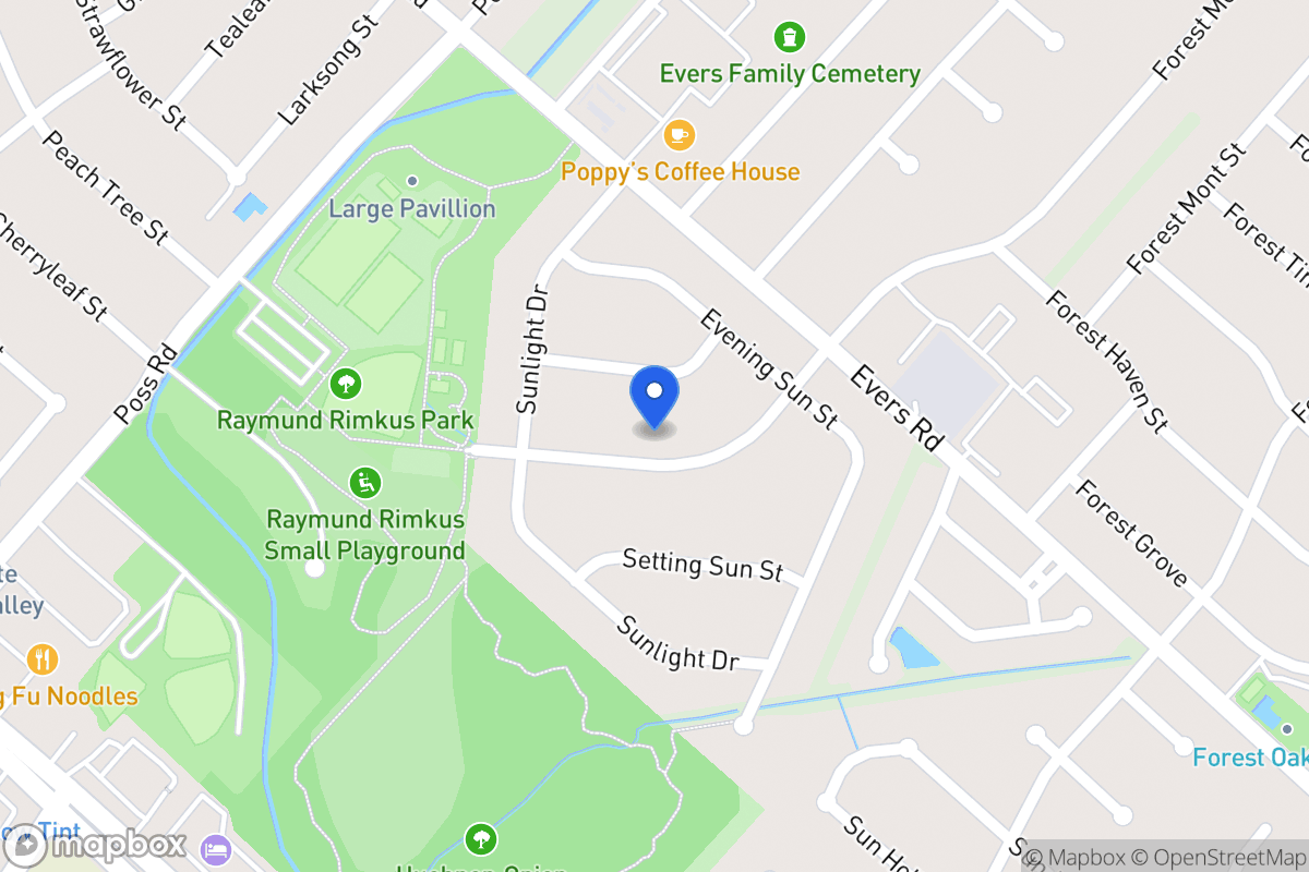 Map of 6823  Forest Meadow St