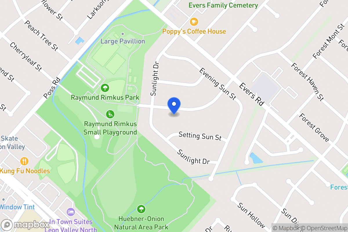 Map of 6814  Forest Meadow St