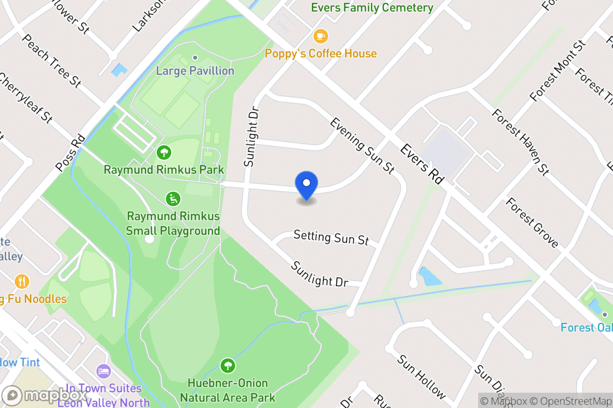 Map of 6822  Forest Meadow St