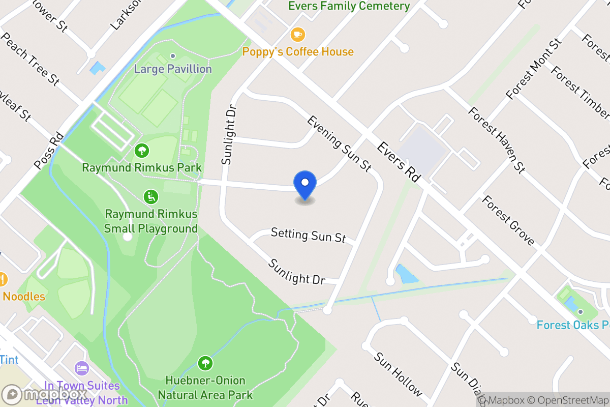 Map of 6828  Forest Meadow St