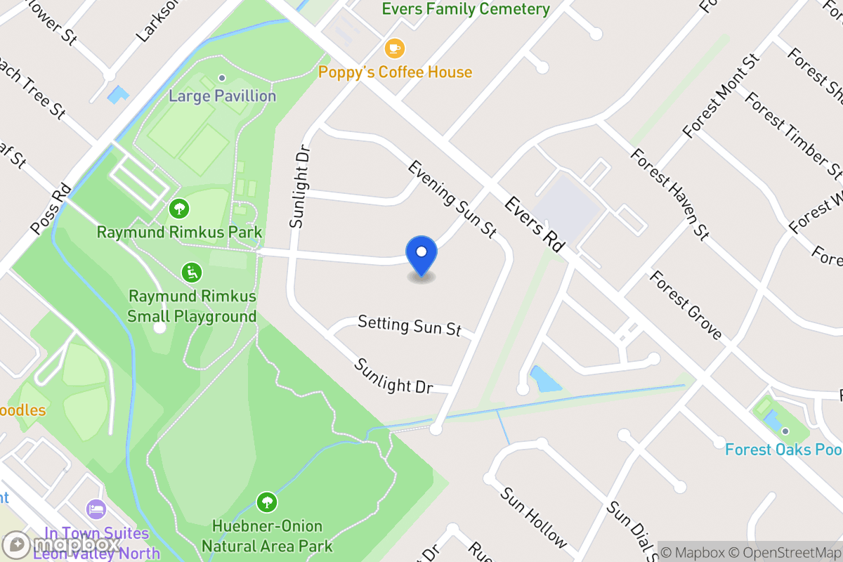 Map of 6830  Forest Meadow St
