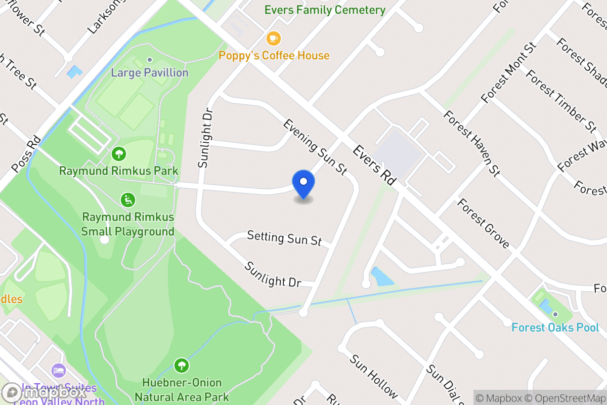 Map of 6832  Forest Meadow St