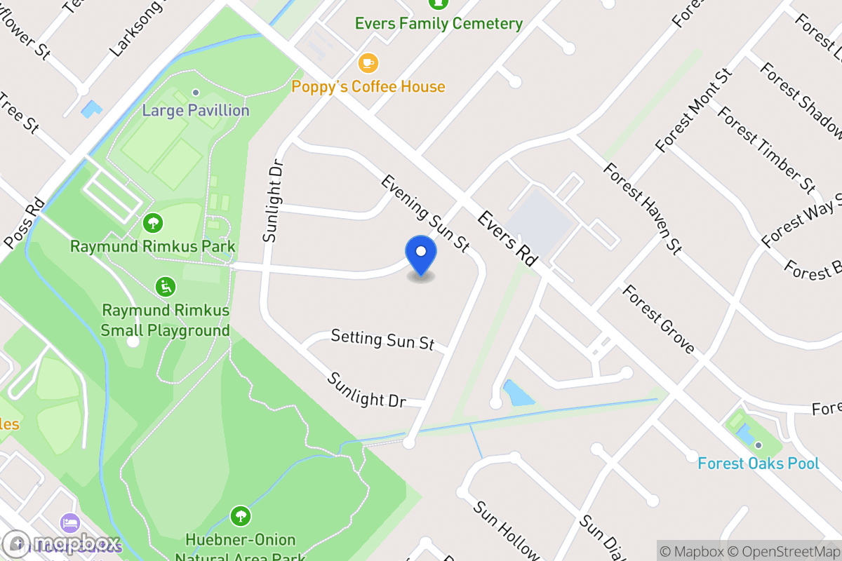 Map of 6834  Forest Meadow St