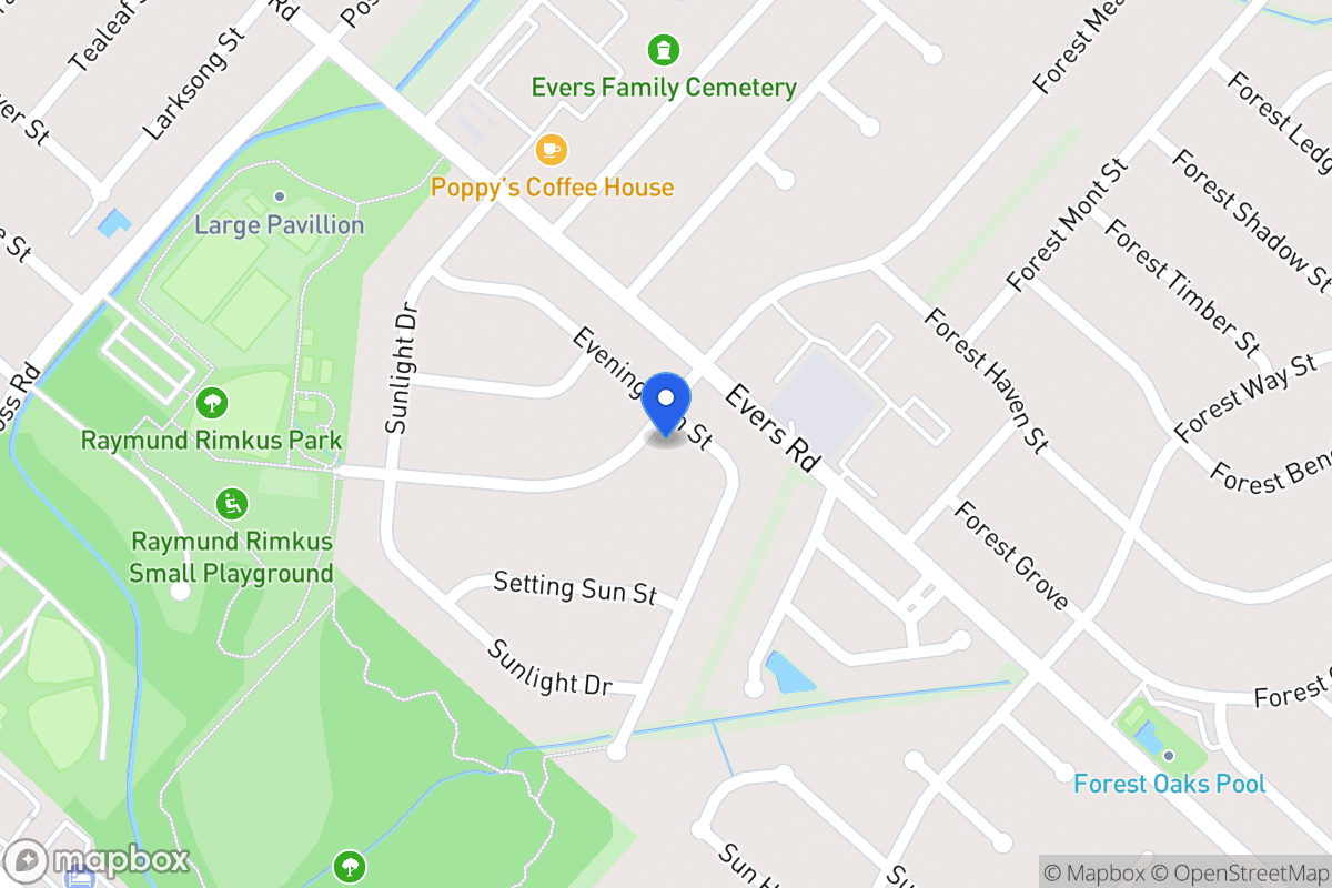Map of 6930  Evening Sun St