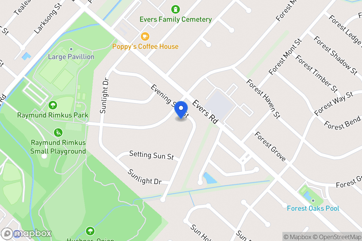 Map of 6926  Evening Sun St