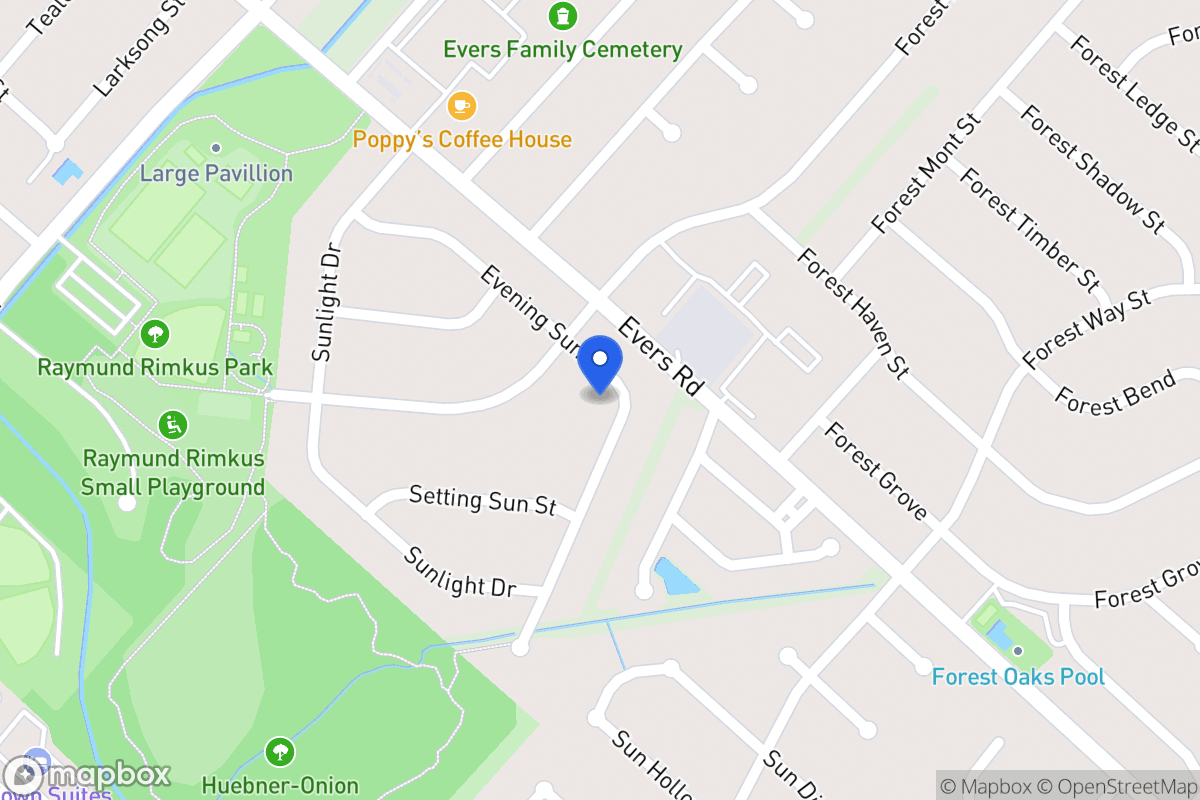 Map of 6922  Evening Sun St