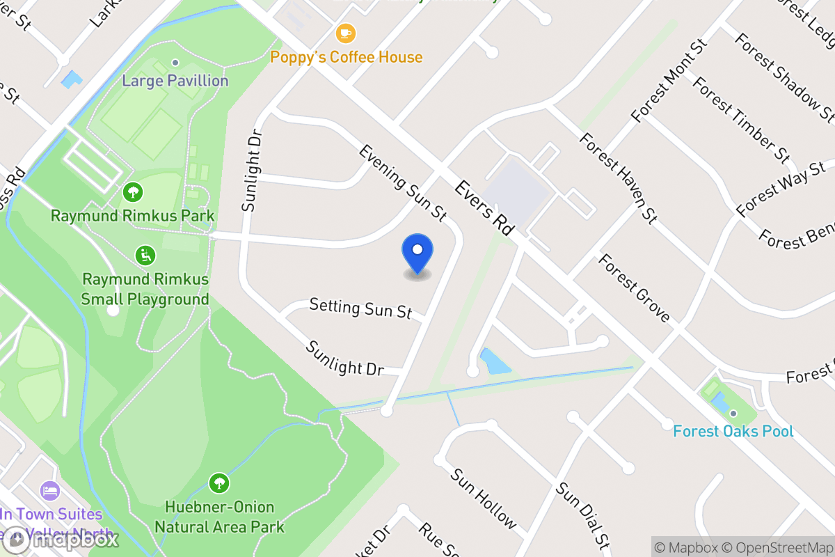 Map of 6810  Evening Sun St