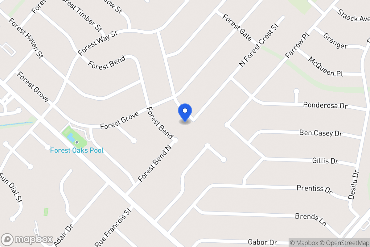 Map of 5903  Forest Crest St