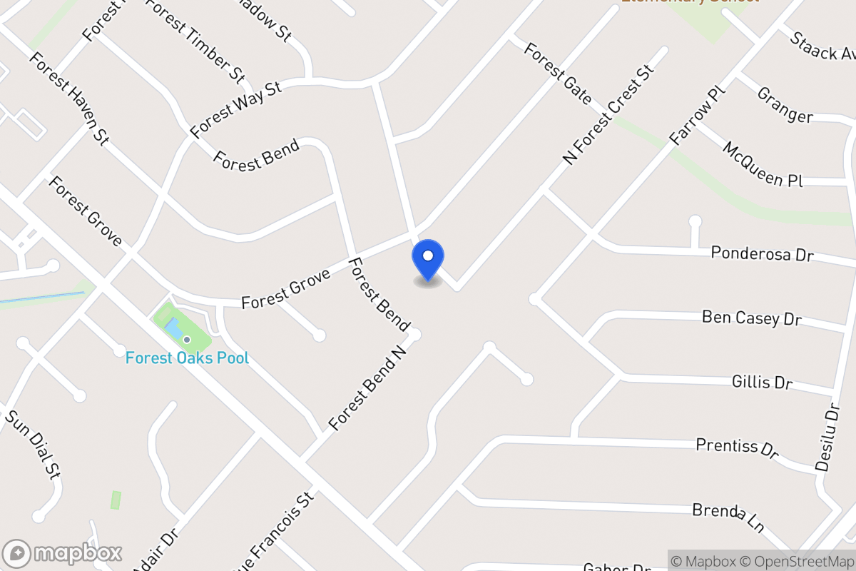 Map of 5907  Forest Crest St