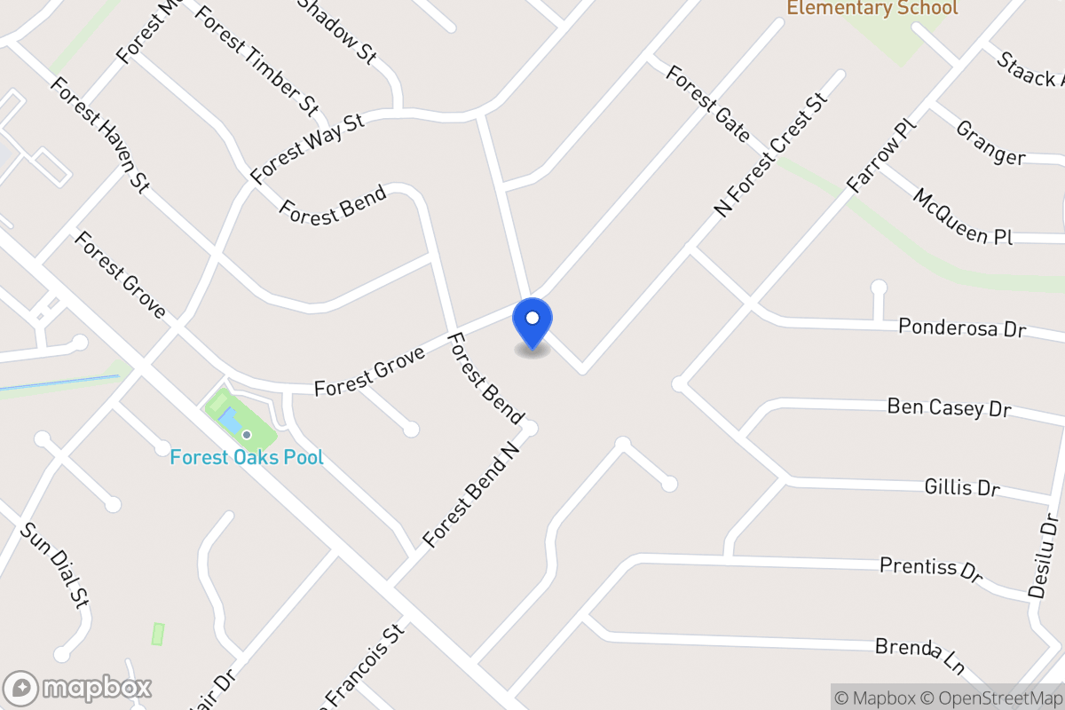 Map of 5911  Forest Crest St
