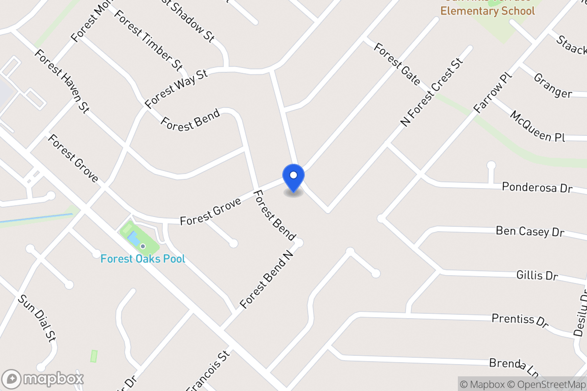 Map of 5915  Forest Crest St