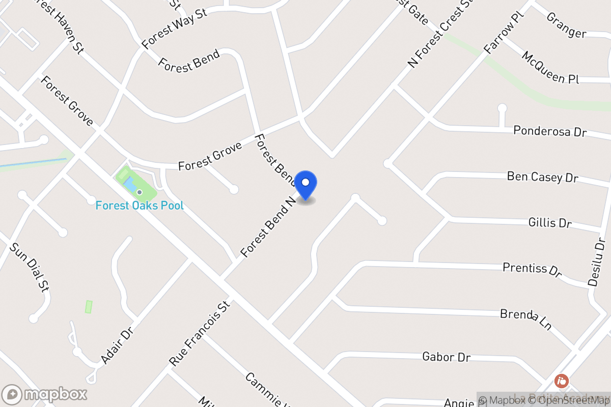 Map of 6718 N Forest Bnd