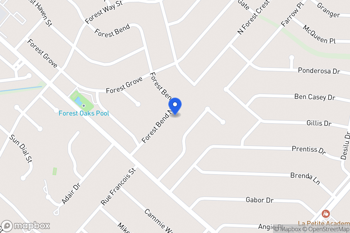 Map of 6714 N Forest Bnd
