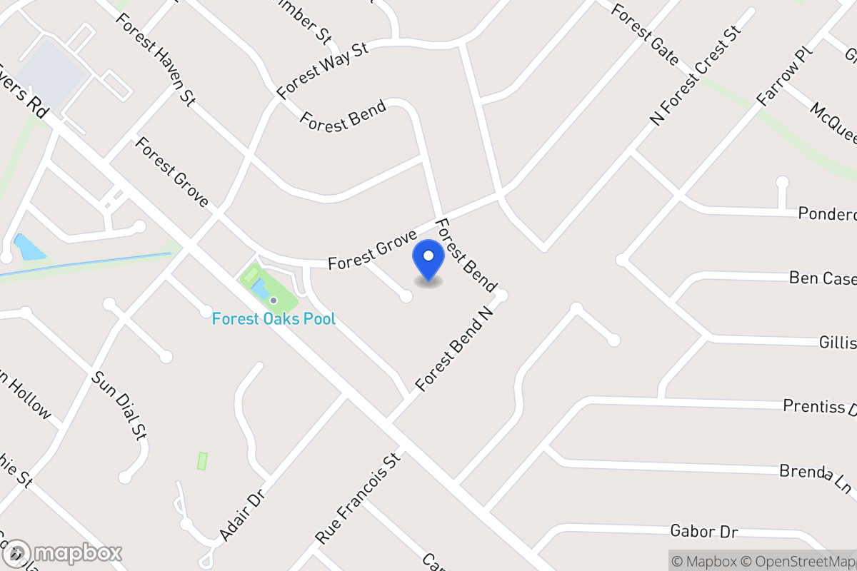 Map of 6115  Forest Ct