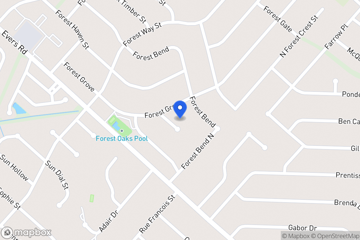 Map of 6111  Forest Ct