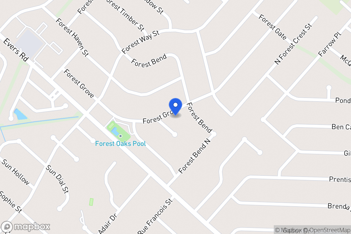 Map of 6722  Forest Grv