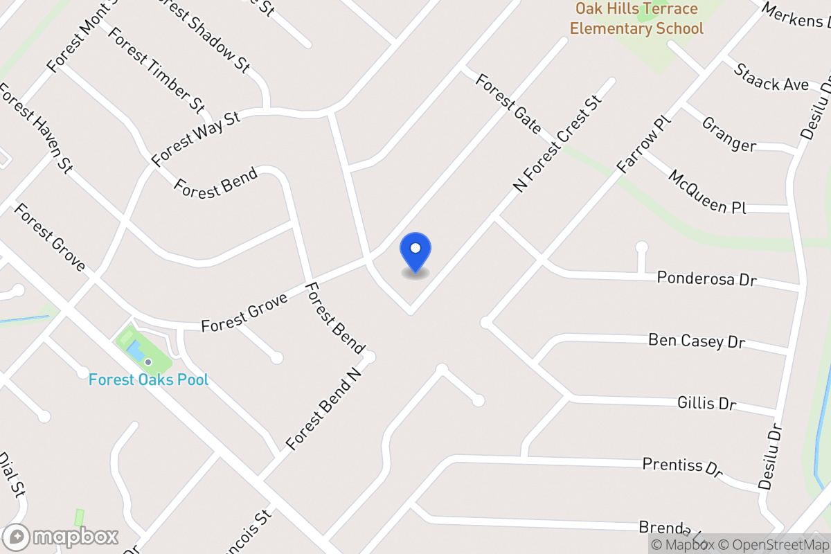 Map of 6807 N Forest Crest St