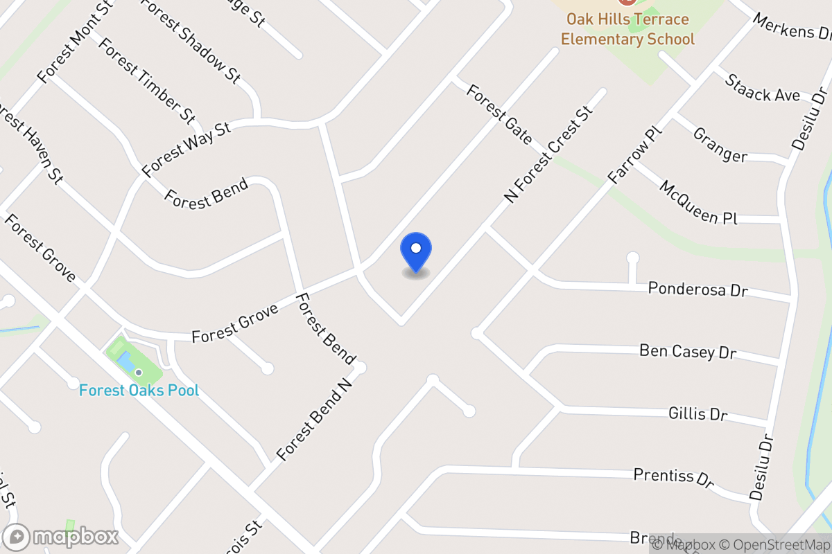 Map of 6811 N Forest Crest St