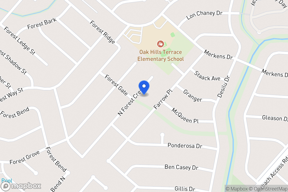 Map of 7006 N Forest Crest St