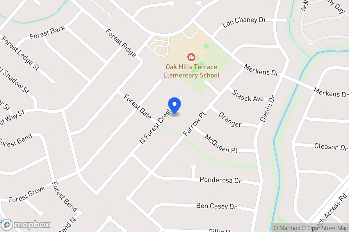 Map of 7010 N Forest Crest St