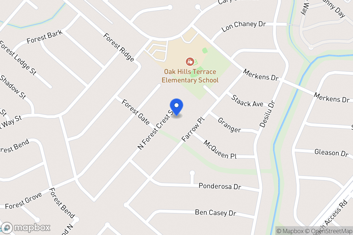 Map of 7014 N Forest Crest St