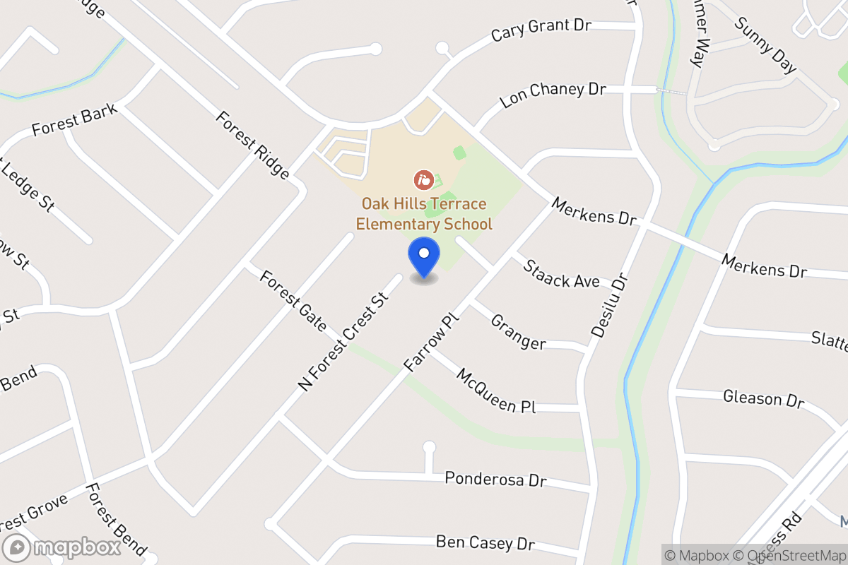 Map of 7026 N Forest Crest St