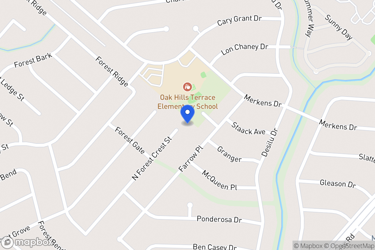 Map of 7030 N Forest Crest St