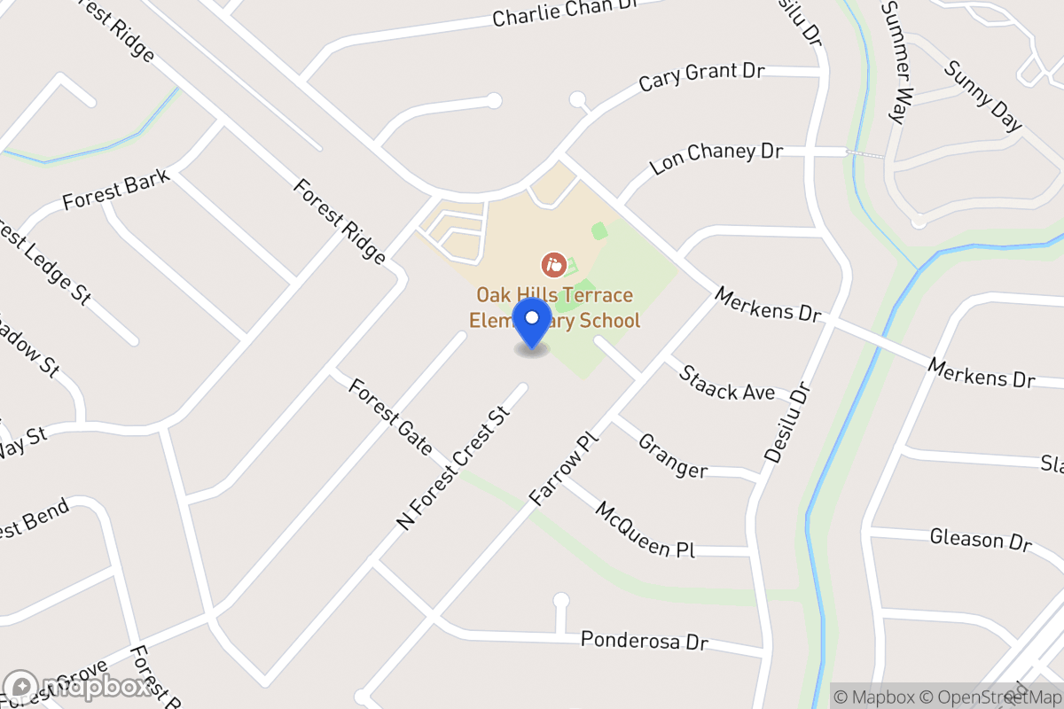 Map of 7031 N Forest Crest St
