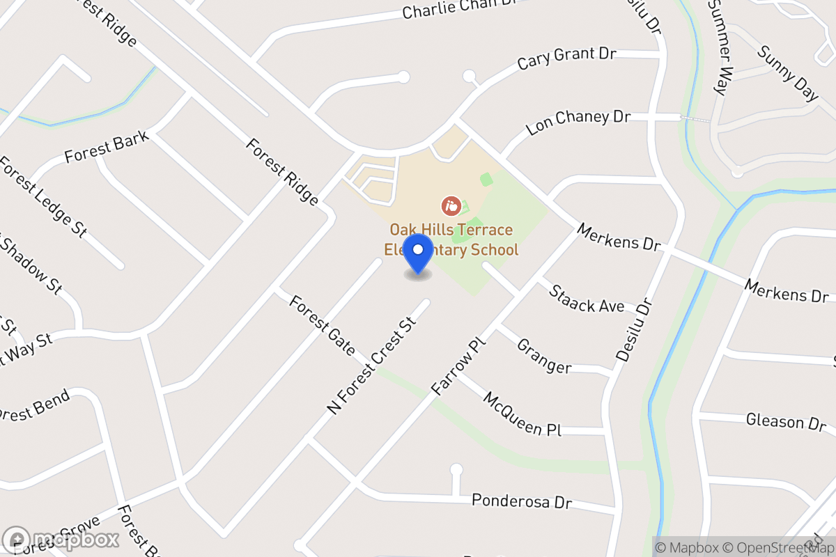 Map of 7027 N Forest Crest St